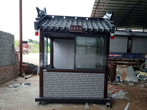 金屬雕花板崗亭12