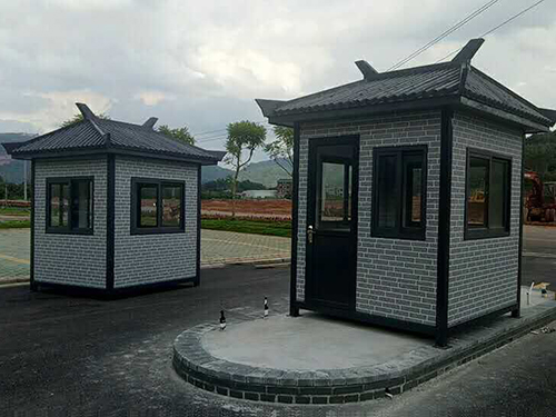金屬雕花板崗亭13